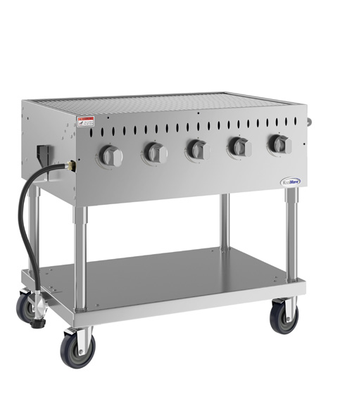 Product image #5 for KoolMore 36-Inch Mobile Outdoor Propane Charbroiler Grill with 5 Burners