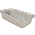 Thumbnail image #1 for Libertyware SLP1 Stainless Steel Bread Loaf Pan, Non-Coated, 1 lb., 9-5/8" x 5-3/4" x 2-1/4" Case of 72