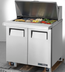 Thumbnail image #6 for True TSSU-36-15M-B-HC Mega-Top Solid-Door Sandwich/Salad Prep Table with 15 1/6 Size Pans