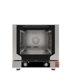 Thumbnail image #1 for Tecnoeka EKFA 412 N S Countertop Electric Convection Oven, 4 Half-Size Pan Capacity, Manual Controls, Stainless Steel
