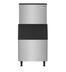 Thumbnail image #3 for KoolMore Stainless Steel Air-Cooled Freestanding Commercial Cube Ice Machine with 375 lb. Storage Bin