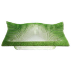Thumbnail image #1 for Eastern Tabletop Kalydo 1652G Square Tempered Glass Bowl, 1.16 qt, 12.5", Kiwi Green
