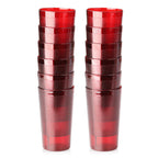 Thumbnail image #2 for New Star Foodservice Inc. 46328 12 oz Red Pebbled SAN Plastic Tumbler Case of 6 Dozen
