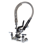 Thumbnail image #1 for Component Hardware Encore KL53-MINI-BR Mini Wall-Mount Pre-Rinse Assembly, 8" Adjustable Centers, 1.6 GPM Spray Valve