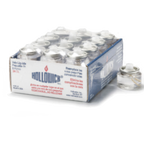 Thumbnail image #1 for Hollowick/Steelite Liquid Tealight HD8-24M Disposable Clear Plastic Tealight Fuel Cell, 8-Hour, 1-1/2" Dia. x 1-3/16"H