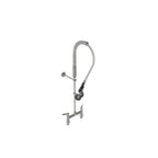 Thumbnail image #1 for Tarrison Products Ltd. TP-PR8DDH Pre-Rinse Faucet Assembly, Deck Mount, 8" Centers, Double Pantry, 44" Stainless-Steel Hose