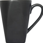 Thumbnail image #1 for International Tableware Alloy™ AL-38-CS 9 oz Carbon Black Stoneware Coffee Mug with Handle, Tapered Profile 1 Dozen