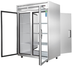 Thumbnail image #5 for Everest Refrigeration 49-5/8-Inch Wide Two-Section Pass-Thru Reach-In Refrigerator, 48 Cu. Ft., Stainless Steel, Glass Front/Solid Rear Doors