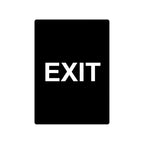 Thumbnail image #1 for CAC China CCSN-EX5 Double-Sided Exit Stanchion Sign, White on Black Case of 36