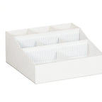 Thumbnail image #1 for Cal-Mil 1260-15 Adjustable Condiment Organizer with Section Dividers, ABS Plastic, 12"W x 12"D x 5.5"H