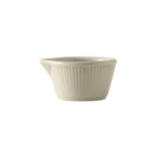 Thumbnail image #1 for Tuxton China DuraTux®© BEX-0408 4 oz Ceramic Fluted Ramekin with Pour Spout, 3-1/2"L x 3-1/4"D x 1-3/4"H Case of 4 Dozen