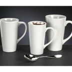 Thumbnail image #2 for Libbey Chef's Selection II TBM-11 10 oz Tall Non-Stackable China Coffee Mug