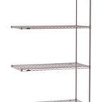 Thumbnail image #1 for Metro Super Erecta SE-1872K4-86-A4 Add-On Wire Shelving Unit, 72"W x 18"D x 86"H, 600 lb. capacity per shelf, 2000 lb. capacity per unit, 1" shelf