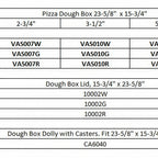Thumbnail image #2 for AMPTO CA6040 Dough Box Dolly with Casters, Fits 23-5/8 x 15-3/4 in. Boxes