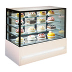 Thumbnail image #3 for GTI Designs Eden EDEN 12 Refrigerated Pastry Display Case, 47-1/2"W, White, Straight Glass, Self-Contained, 3 Shelves