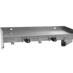 Thumbnail image #1 for Eagle Group US0836-16/3-X Stainless Steel Utility Shelf with Mop Hanger and Clothes Hooks, 36"W x 8"D