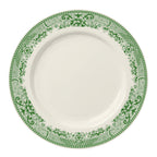 Thumbnail image #1 for Steelite International HL Ivory HL20863925 Round China Plate, Rolled Edge, Willow Rim Green, 11-1/8" 1 Dozen