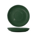 Thumbnail image #1 for International Tableware Cancun CAN-2-G Ceramic Round Saucer, 5-1/2" Diameter, Green, Narrow Rim Case of 3 Dozen