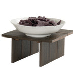Thumbnail image #1 for Cal-Mil Vista 28601-6-140 Square HDPE Riser, 12" x 12" x 6"H, Mocha