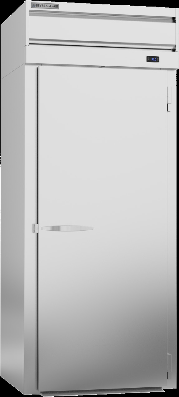 Product image #5 for Beverage-Air P-Series Extra Tall Roll-In Refrigerator, 1-Section, Solid Door, Top-Mount Self-Contained