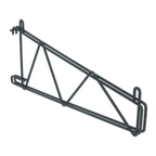 Thumbnail image #1 for 1880 Hospitality Focus Foodservice FWMSB14GN Wall-Mount Shelf Bracket, Single, for 14" Shelves, Green Epoxy Finish, NSF