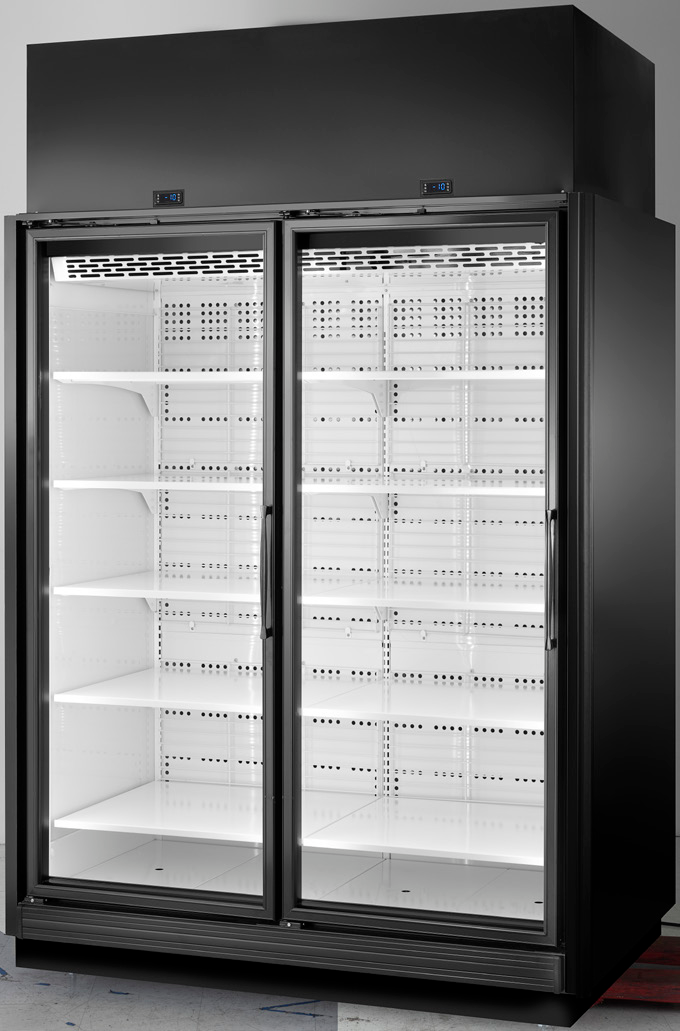 Product image #5 for True TRM2L Low Temp Two-Section Glass Door Freezer Merchandiser