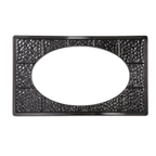 Thumbnail image #1 for G.E.T. GET ML-192-BK . . Full-Size Black Melamine Tile with One Cutout for ML-183/ML-184, Cold Application