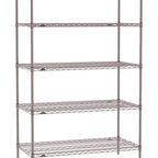 Thumbnail image #1 for Metro Super Erecta SE-2148K4-74-S5 Wire Stationary Starter Wire Shelving Unit, 48"W x 21"D x 74"H, 800 lb. capacity per shelf, 2000 lb. capacity per