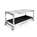 Thumbnail image #2 for Eastern Tabletop Hub Buffet HK940SACHS Banquet Table, Indoor/Outdoor, 66-3/4" x 31-1/2" x 32-3/4"H, Reversible Tiles & Lower Shelf