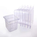 Thumbnail image #1 for Hakka Brothers Corp EasyRose P162 1/6 Size Polycarbonate Food Pan, 1.1 qt.