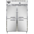 Thumbnail image #1 for Continental Refrigerator Designer Line D2RFNSSHD Two-Section Reach-In Refrigerator/Freezer, Self-Contained, Stainless Steel, Half-Height Solid Doors