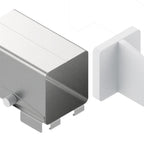 Thumbnail image #1 for SIRMAN FOOD TUBE 2.0 19705030 Vegetable Chute for Palladio Slicers, Stainless Steel, with Polypropylene Food Pusher