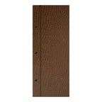 Thumbnail image #1 for Risch Chicago CMBFF-CH 4.25X14 Faux-Leather Ostrich-Texture Menu Board, 4-1/4 x 14 in, 3-Hole Binder Case of 25
