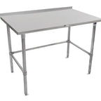 Thumbnail image #4 for John Boos Stallion ST4R1.5-3048GBK Stainless Steel Work Table, 48 x 30 in, 14-Gauge 300 Series Top, 1-1/2 in Rear Up-Turn, Galvanized Open Base
