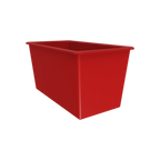 Thumbnail image #1 for Winholt Equipment TUB-8L-RD Bulk Goods Tub, 90 Gallon, 8 Bushel, Red Polyethylene, NSF