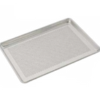 Thumbnail image #1 for Alegacy Foodservice Products Eagleware 41814P Perforated Quarter-Size Aluminum Bun & Biscuit Pan, 18 Gauge, 9-5/8" x 13" x 1" Case of 12