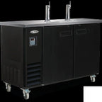 Thumbnail image #5 for Serv-Ware DD49-2-HC Commercial Beer Dispenser Cooler, Flat-Top, 49.1-Inch, Two-Tower, 2-Faucet, Black