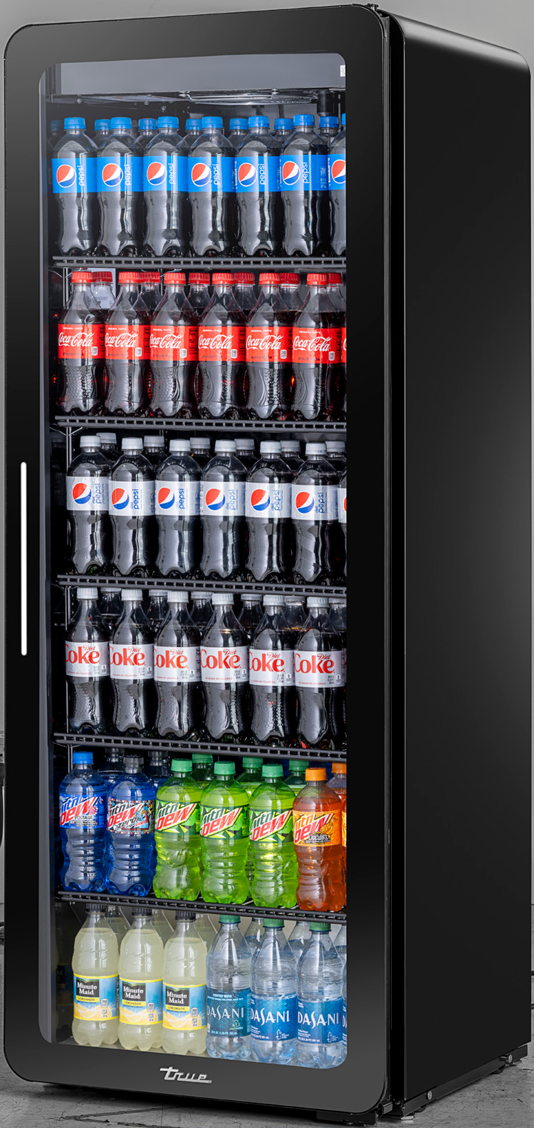 Product image #5 for True 1-Section Curved-Edge Glass Door Refrigerated Merchandiser with 5 Shelves