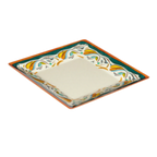Thumbnail image #1 for G.E.T. Bella Fresco ML-90-BF 12-inch Square Wide-Rim Melamine Plate Case of 6