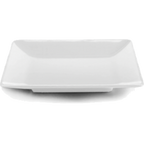 Thumbnail image #1 for G.E.T. Symmetry - EGS M1111SQ-NW Square Melamine Plate, 11-1/2", Medium Rim, White Case of 4
