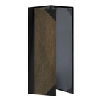 Thumbnail image #1 for Risch WOOD-3V 4.25X14 Triple-Fold Wood Menu Cover, 4-1/4 x 14 in, 3-View, Black Insert Cards Case of 25