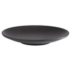Thumbnail image #1 for Libbey APS Germany - Nero APS 85063 Round Black Melamine Plate, 8-1/4" Diameter, Ribbed Soft-Matte Finish