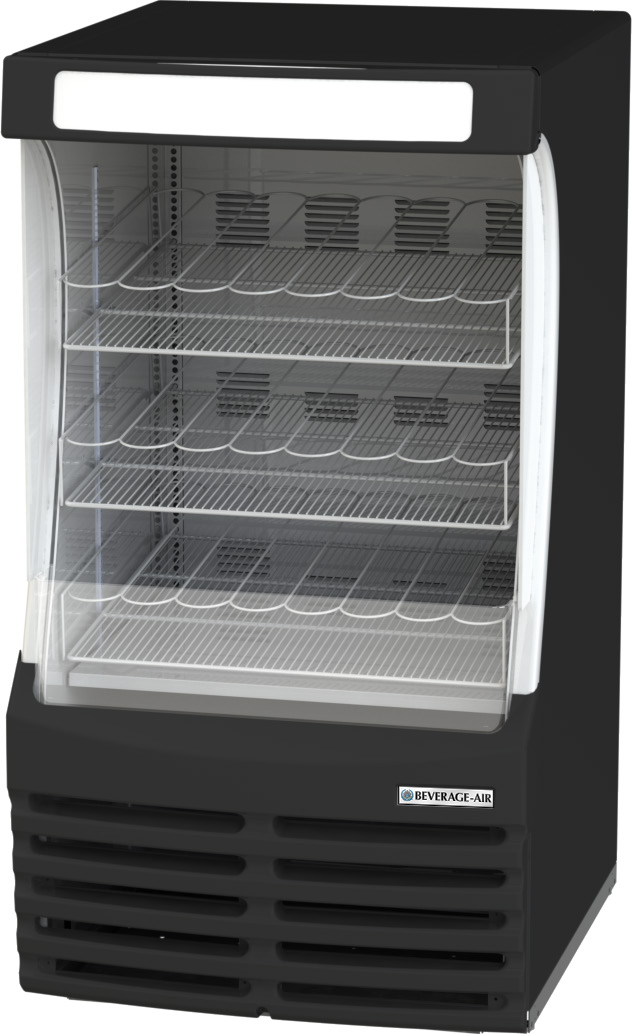 Product image #6 for Beverage-Air Breeze BZ13HC-B 30-Inch Wide Vertical Open Display Case, 13.0 Cu. Ft., Black Exterior
