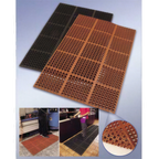 Thumbnail image #1 for Cactus Mat Vip 3525-C1 Rubber Anti-Fatigue & Anti-Slip Mat, 3' x 5', 7/8" Thick, Black