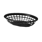 Thumbnail image #1 for TableCraft Products 1071BR Oval Brown Plastic Side Order Basket, 8 x 5-1/4 x 2 in Case of 36