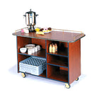 Thumbnail image #1 for Lakeside Manufacturing 68200 Enclosed Serving Cart, 2 Compartments, Adjustable Shelves, 25-1/2"D x 57-1/2"W x 36-3/4"H