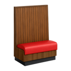 Thumbnail image #1 for ATSMFG ATS AT&S-ASD-KR48-BB GR5/COM Single Upholstered Restaurant Booth, 30" Long x 48" High, Beadboard Back