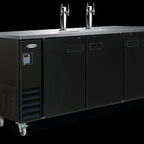 Thumbnail image #5 for Serv-Ware DD73-2-HC 73-Inch Flat-Top Beer Dispenser Keg Cooler with 2 Towers, 4 Faucets, 17.26 Cu. Ft. Capacity, Black Exterior