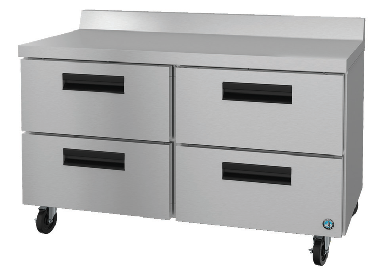 Product image #5 for Hoshizaki Steelheart WR48B-D4 48-Inch Two-Section Worktop Refrigerator with 4 Drawers