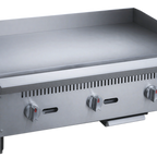 Thumbnail image #2 for Dukers Appliance Co., USA Ltd. DCGMA36 36-Inch Gas Countertop Griddle, 1-Inch Smooth Steel Plate, 3 Independent Burners